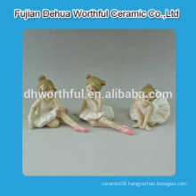 Ceramic room decoration in ballet girl shape